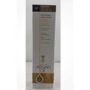 6 pack-One 'n Only Argan Oil Permanent Hair Color Cream Dark Red Brown 3R